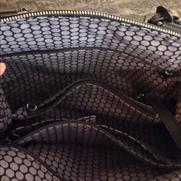 Brighton Masterpiece COLL  AMAYA KIARA TASSELED WHIPSTICHED . Shoulder Bag - Picture 5 of 8